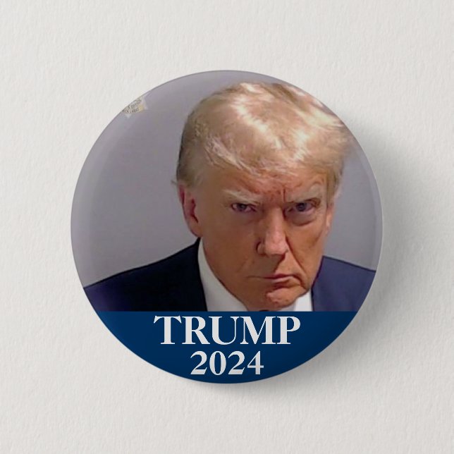 Badge Rond 5 Cm Trump 2024 (Devant)