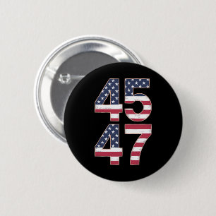Badge Rond 5 Cm Trump 2024 45 47