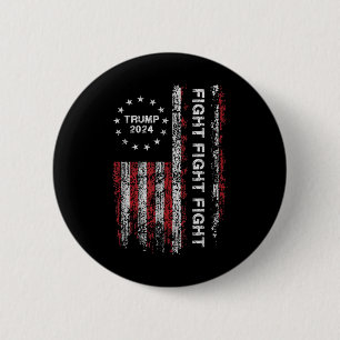 Badge Rond 5 Cm Trump 2024 - Combattre le président Ele