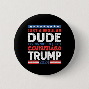 Badge Rond 5 Cm Trump 2024 Donald Trump Vance Juste un type réguli
