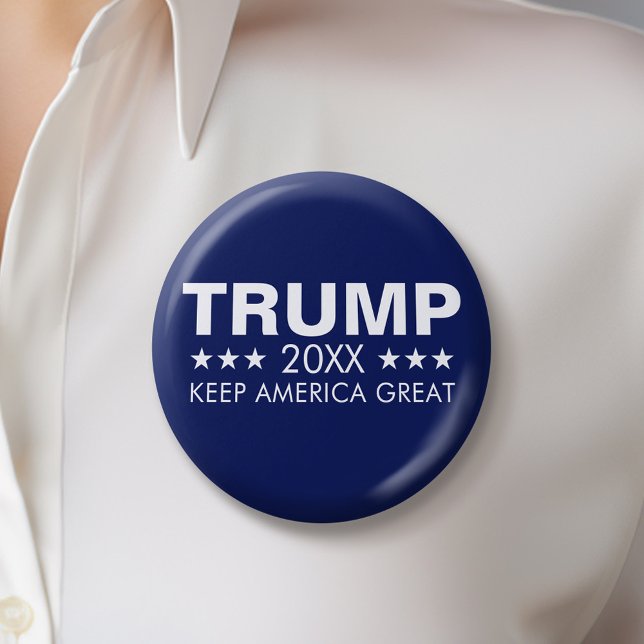 Badge Rond 5 Cm Trump 2024 Garder l'Amérique grande (Trump 2024 Button)