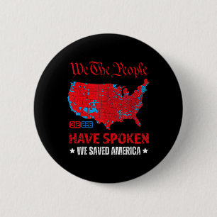 Badge Rond 5 Cm Trump 2024 Nous avons sauvé l'élection présidentie