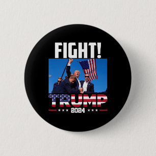Badge Rond 5 Cm Trump 2024 - Premier rallye Trump 2024 Amérique