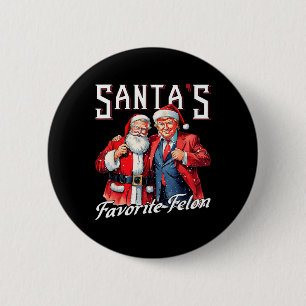 Badge Rond 5 Cm Trump 2024 Prenez America Ck Père Noël Favorite Fe