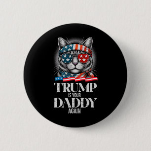 Badge Rond 5 Cm Trump 2024 Prenez l'Amérique Byck Trump Is Your Da