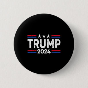 Badge Rond 5 Cm Trump 2024 Redonner à l'Amérique le drapeau améric