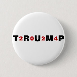 Badge Rond 5 Cm Trump 2024 Rouge