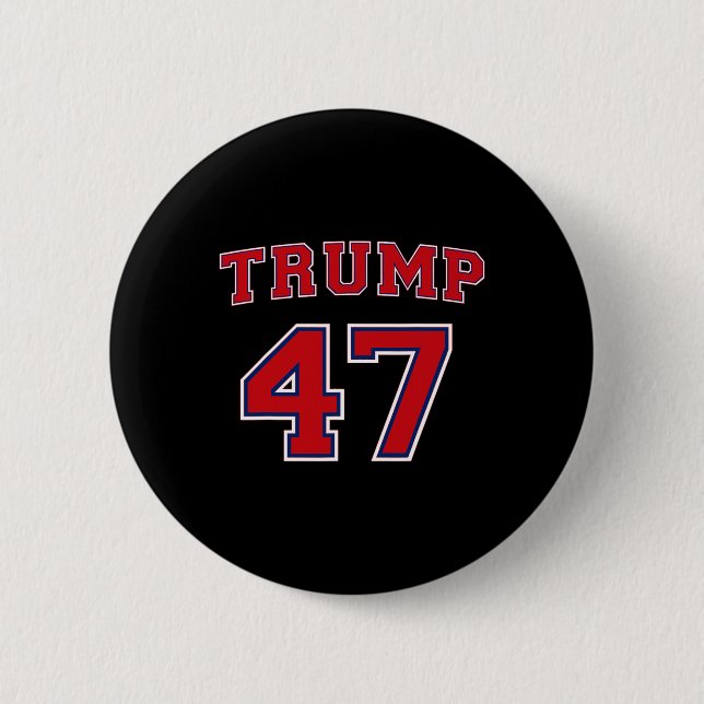 Badge Rond 5 Cm Trump 2024 Votez Président Donald Trump 47ème Prés (Devant)