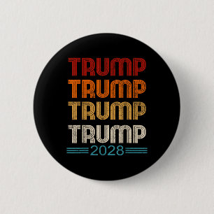 Badge Rond 5 Cm Trump 2028 Campagne électorale du président Donald