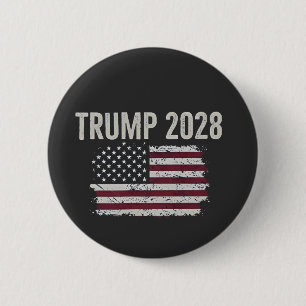 Badge Rond 5 Cm Trump 2028 Président des élections américaines du