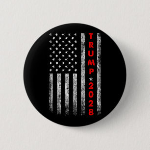 Badge Rond 5 Cm Trump 2028 Vote Donald Trump America Drapeau améri