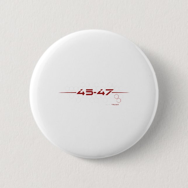 Badge Rond 5 Cm Trump 45 47 Conception futuriste rétro (Devant)