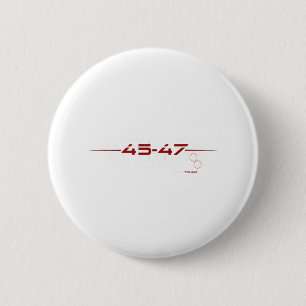 Badge Rond 5 Cm Trump 45 47 Conception futuriste rétro
