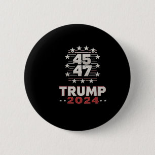 Badge Rond 5 Cm Trump 45 47 Vous avez encore raté Trump 2025 Drape