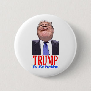 Badge Rond 5 Cm Trump, 45e président des États-Unis
