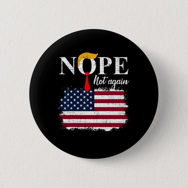 Badge Rond 5 Cm Trump 5 n'est plus drôle (Devant)
