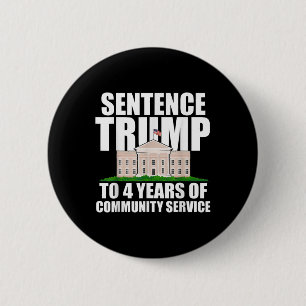 Badge Rond 5 Cm Trump à 4 ans de service communautaire 2