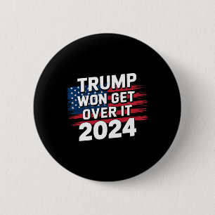 Badge Rond 5 Cm Trump a gagné, acceptez-le 2025 1