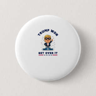 Badge Rond 5 Cm Trump A Gagné - Remontez-Le