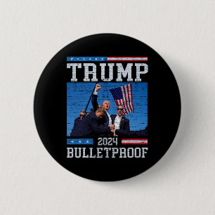 Badge Rond 5 Cm Trump, à l'épreuve des balles, première légende Do
