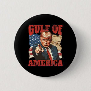 Badge Rond 5 Cm Trump Amérique du Golfe Mexique Président Trump 2
