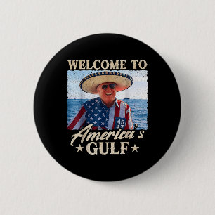 Badge Rond 5 Cm Trump Amérique du Golfe Mexique président Trump So