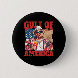 Badge Rond 5 Cm Trump Amérique du Golfe Mexique président Trump So