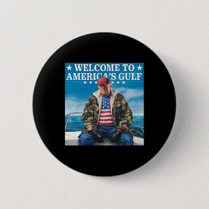 Badge Rond 5 Cm Trump Amérique du Golfe Mexique président Trump So