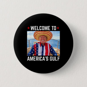 Badge Rond 5 Cm Trump Amérique du Golfe Mexique président Trump So