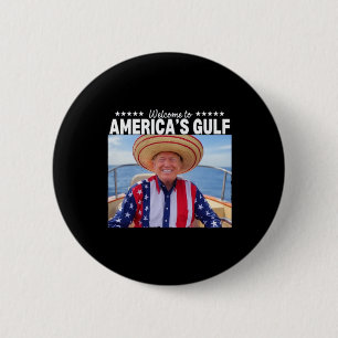 Badge Rond 5 Cm Trump Amérique du Golfe Mexique président Trump So