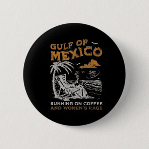 Badge Rond 5 Cm Trump Amérique Golfe Mexique Président Trump