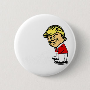Badge Rond 5 Cm Trump Anti-Libéral Donald Trump Pisse Sur Le Libér
