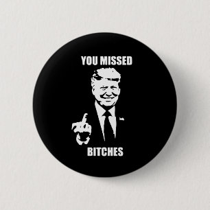 Badge Rond 5 Cm Trump Attaque Trump Contre Trump Lutte Pour L'Amér