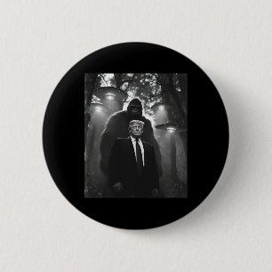 Badge Rond 5 Cm Trump Bigfoot Ufo Alien Encounter Uap Invasion Con