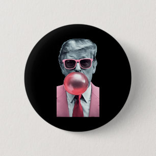Badge Rond 5 Cm Trump Bubble Gum Yum