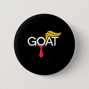Badge Rond 5 Cm Trump chèvre élection drôle soutien républicain Pr
