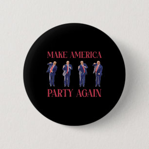 Badge Rond 5 Cm Trump dansant drôle