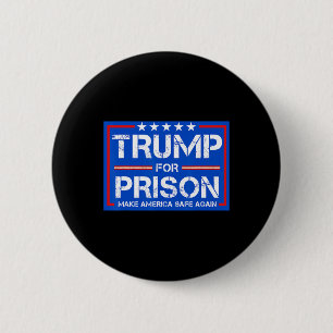 Badge Rond 5 Cm Trump en prison 2025 Drôle de Trump _2
