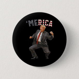 Badge Rond 5 Cm Trump est heureux 4 juillet Trump Dons du drapeau