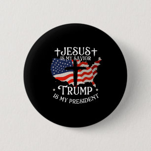 Badge Rond 5 Cm Trump est mon président - Investiture de Donald Tr