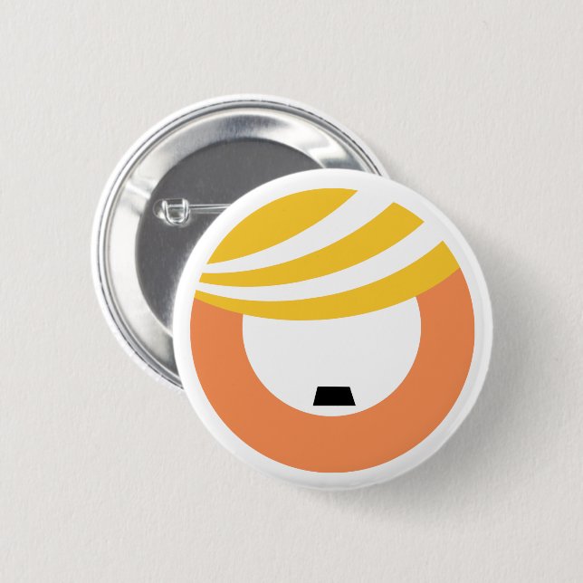 Badge Rond 5 Cm Trump est un fasciste (Devant & derrière)