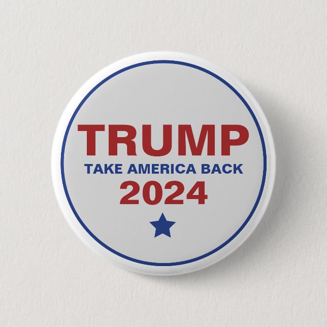 Badge Rond 5 Cm Trump et l'Amérique de retour aux élections de 202 (Devant)