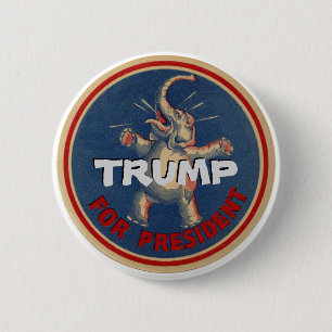 Badge Rond 5 Cm Trump et le président