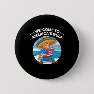 Badge Rond 5 Cm Trump États-Unis d'Amérique bienvenue Trum, le pré