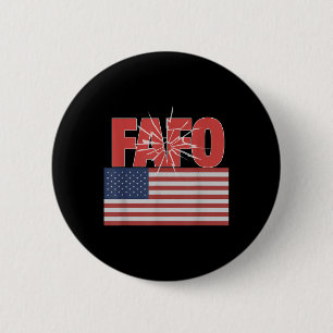 Badge Rond 5 Cm Trump Fafo, Drôle Fafo Trump American Flag