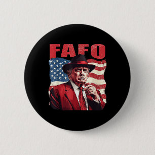 Badge Rond 5 Cm Trump Fafo Drôle Fafo Trump Drapeau américain