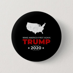 Badge Rond 5 Cm Trump Faire de l'Amérique d'abord à nouveau Pro Us