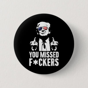Badge Rond 5 Cm Trump Fight Fight Fight