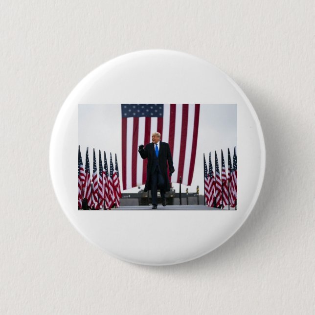 Badge Rond 5 Cm Trump-Flags (Devant)