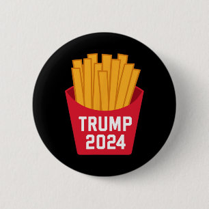 Badge Rond 5 Cm Trump France Fries 2024 Trump 2024 Trump Fries 1